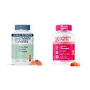 Viedās bikses sieviešu un pusaudžu Guy Multivitamīnu Gumies Bandle: Omega 3 (DHA/EPA), metilfolāts, CoQ10, D3 vitamīns, C vitamīns, B12, B6 vitamīns, A vitamīns, K & cinks, bez lipekļa (30 dienu barošanas)