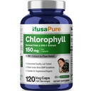 NusaPure Chlorophyll 200:1 ekstrakts, 150 mg ekvivalents 30 000 mg uz 120 kapsulām Veģetāriskie Caps (Non-GMO, Vegan)