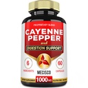 6in1 Cayenne Piparu kapsulas ar ingvera saknes, biešu saknes, un melnās piparu un vairāk - 60 kapsulas - Cayenne papildinājums atbalsta Gremošanas sistēma, immunitāte