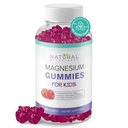 Bezcukura magnija Gumijas bērniem 100mg - Calm & Miega atbalsts Chewable Kids Magnija papildinājums, Miega palīglīdzeklis, Anti-Stress, Kaulu veselība, Muskuļu relaksācija, 30 Vegan Non-GMO Gluten-Free Gumies