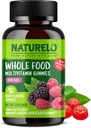 NATURELO Visa pārtika Vitamīni Gumijas bērniem - Košļājamās gumijas Multivitamīni bērniem - ne-GMO - ar vitamīniem un minerālvielām - 90 Vegan Gumijas
