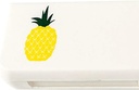SagaSave Travel Pill Case 3 Iedalījumi Portatīvais Pill Case Putekļu necaurlaidīgs un mitruma proof Daily Pill Case Mazais Pill kaste vitamīniem, zivju eļļa, piedevas (Pineapple)