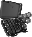 Pillu organizētājs 3 reizes dienā, Fullicon Large Weekly Pill Case 7 Day, Daily Pill Box ar 21 iecirkņiem, Pill Dispenser Piederums Pill/Vitamin/Zivju eļļa - melna