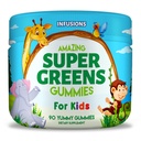 Infūzijas Super Green Gummies bērniem 90 Skaitīt Superfood Booster Soft un Delicious 8 Spēcīgi Blends Vegan Friendly Gluten Brīvs un ne-GMO