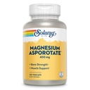 Solārs magnija asporotāts 400 mg, aspartāts, orotāts un citrāts komplekss, vesela sirds, muskuļi, nervu un asinsrites funkcijas atbalsts 180ct (60 Servējumi, 120 VegCaps)