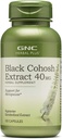 GNC Herbal Plus Black Cohosh ekstrakts 40mg papildinājums, Veģetārs, atbalsts menopauze, 100 Servējumi