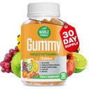 Kids Gummy Multivitamīnu - Complete Daily Essentials Bērni Vitamīni un minerālvielas vispārējam labsajūtu, 90 Gumies. Augļi aromatizēti, bez mākslīgā cukura, piena un glutēna