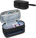 Trunab Portable Travel Bag ar Weekly Pill Box organizators 2 reizes dienā, Pill kaste tabletes, vitamīns, zivju eļļa, papildinājumi turētājs