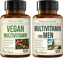 Vegan Multivitamīni vegāniem un veģetāriešiem un pilnīgi multivitamīni vīriešiem