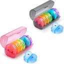 2 Pack Weekly Pill Organiser 7 Day 2 Reizi dienā, Sukuos liels Daily Pill Gadījumi tabletes / Vitamīns / Zivju eļļa / Papildinājumi, BPA bezmaksas Pill Box, Viegli tīrs