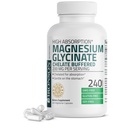 Bronsons Magnijs Glicinē 200 MG uz vienu Kalpojošo Helētu augstas absorbcijas, Maigas vēdera, Ne- GMO, 240 Veģetārās kapsulas