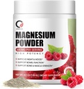 Magnija glicināts Pulveris - 680mg Magnija komplekss Papildinājums ar magnija citrātu, oksīdu un A vitamīnu C D E mierīgs, nakts un muskuļu atbalsts - Vegāns, neĢMO (60 Servē, 120 Grams)