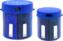 Monster Papildinājums Zāles Pill Dispenser ar iecirkņa etiķetes - Extra Large Pill Konteinera Pudeļu rokturi Gandrīz jebkurš papildinājums - Viegli iztikt (Monster Blue & Monster Jr. Blue)