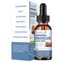 Magnija glikols Šķidrais piliens - Triple Absorbcija Papildinājums atbalsta nervi, miegs, miegs, sirds, muskuļi * -Cukurs nesatur kāliju, L-teanīnu, jūras moss,Vitamin B,C,D3, K2-1Pack