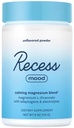 Recess Mood Powder, kalnrūpniecības magnija L-Threonate Blend ar Passion Flower, L-Teanīns, Elektrolīti, Magnija Calm atbalsta pulvera papildinājums - Neuzliesmojošs 28 Kalpošanas caurule