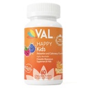 VAL Magnijs bērniem ; Augstas absorbcijas magnijs mierpilnam, relaksējošam un fokusējamam; Mg Glicināts, citrāts un Taurāts; ar vitamīnu B6, D & C; bezcukura, ne-GMO; 60 košļājamās tabletes