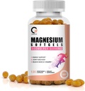 Magnija glicinate 500 mg kapsulas, augsta absorbcija Tīrs magnija glicinate bagātinātāji Mīkstie želejas vīriešiem un sievietēm, Atbalsta enerģija, Muskuļu un locītavu funkcija, Ne-GMO, Vegan, 120 Skaits