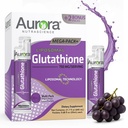 Aurora Nutrascience Mega-Liposomal Liquid Glutatione, Imūnās un antioksidanta Gut Health Support Papildinājums, 750 mg uz vienu Kalpo, Ne-GMO, Bezcukura, 32 Viena Serve Packets