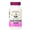 Christopher's Original Formulas Hawthorn Berry Capsules, augu papildinājums sirds un sirds un asinsvadu labsajūtai, 100 kapsulas