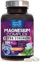 500 mg magnija kompleksās kapsulas ar oksidulu, glicinātu, malātu, citrātu – augsts absorbcijas komplekss.