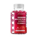 Vitamatic Extra Strength Magnija Gumijas – 255 mg (Elementārais magnijs) uz vienu Kalpošanu – 60 Vegan Gumijas Atbalsta Relaksācija, Muskuļu un nervu funkcijas, Kaulu veselība un enerģijas ražošana