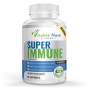 Super Wellness Imūnās Revakcinācija - Quercetin Immunity Support, 25 Vitamīni, Garšaugi, Superfoods, Sēnes - Vitamīni C & E - Selēns - Turmeric - Imūnās Aizsardzības Papildinājums - 60 Kapsulas