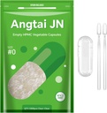 Izmērs 0 Kapsulas Tukšas Vegan Plant Based Clear (1000 Count) Gluten Free, Non-GMO, Halal Certified Pill Caps Pildīšanas komplekts ar 2 Spoons Vegetarian DIY Jūsu pašu papildinājumi
