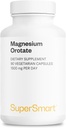 SuperSmart Magnija Orotāts 1500mg dienā - Augsta Absorbcija Magnija Papildinājums - Bez ĢMO un lipekļa - 90 Veģetārās kapsulas