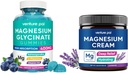 Magnijs Glicerīns Gumijas ar Ashwagandha, Magnija Krēms - Miega, Muskuļu Krampis un Relaksācija