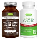 Multivitamīni un minerālvielas vīriešiem + augsta absorbcija CoQ10 100mg 120 Softgels Enerģijas paka, ilgstoša atbrīvošanās Advanced Multivitamīni + CoQ10 ar E vitamīnu un D-limonēnu, Igennus