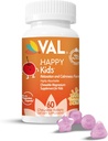 VAL Magnijs bērniem ; Augstas absorbcijas magnijs mierpilnam, relaksējošam un fokusējamam; Mg Glicināts, citrāts un Taurāts; ar vitamīnu B6, D & C; bezcukura, ne-GMO; 60 košļājamās tabletes