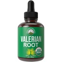 USDA Organic Valerian Root Liquid Drops pielikums. Vegan Extract Tincture relaksācijas, miega, miegs. Lieliska alternatīva baldriāna kapsulām. Bezcukura, bezglutēna piedevas sievietēm un vīriešiem
