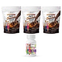 BariatrisksPal 90-dienu Bariatrisks Vitamīns Bundle (Multivitamīns ONE 1 dienā! Kapsulas ar 45 mg dzelzs un kalcija citrāts Soft Chews 500mg ar probiotikām - Beļģijas šokolādes karameļu)