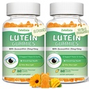 2 Iepakojums Lutein Gummies 25mg, Bezcukura Lutein Zeaxanthin papildinājumi Gumies, Acu veselības papildinājums pieaugušajiem, Acu vitamīni Lutein redzes un zilas gaismas aizsardzību, Mango Flavor, 120 Count