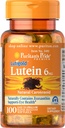 Puritans Pride Lutein 6 Mg Kopā ar Zeaxanthin Softgels, 100 grāfs