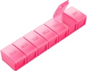 Extra Large Pill organizators Weekly, KAPENS Daily Pill Case Box liela ietilpība Iedalījumi, 7 Day Pill Konteineri medicīnas piedevas Zivju eļļa, Red