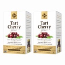Solgar Tart Cherry 1000 mg, 90 Dārzeņu kapsulas (iepakojums no 2) - Antioksidants ar Quercetin, hlorogēnās skābes un antocianīnu savienojumi - ne-GMO, Vegan, bez lipekļa, bez piena - 180 Kopējais apkalpo