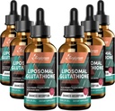 2000MG Liposomālais glutations Šķidrie pilieni, ļoti augsta absorbcija, dabiskā detoksikācija, imūnā sistēma un ādas suprot*, L-glutations, C vitamīns un hialuronskābe, kapsulas Alternatīva, 12. 12 OZ