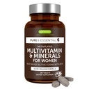Igennus augstas aktivitātes Metilēti multivitamīni sievietēm, tīras un tīras sastāvdaļas, MTHFR papildinājums ar aktīviem B-vitamīniem, K2 vitamīns MK7, Gentle Iron, ilgstoša izdalīšanās, ne-GMO & Halal, 180 tabletes