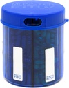 Papildinājums Pill Dispenser Pudele, 6 Iedalījums, Etiķetes, Viegli atverams, Anti-Mixing, UV Aizsargājošs, Ikmēneša Vitamīns, Monster Fit Jr Zāļu turētājs (kobalta zils, mazs)