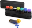 Iknedēļas Pill Organizators 1 Laiks dienā, Atdalāms Pill Box 7 diena, Travel Pill Case, Vienreiz dienā Zāļu Dispenser, Nedēļas Pill Turētājs Konteiners vitamīnu, Medicīna, Papildinājums, Pillbox, Black