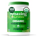 Amazing Grass kviešu zāles pulveris: 100% Alus kviešu zāles pulveris enerģijai, detoksam un imunitātei, hlorofils, kas nodrošina zaļumu, 100 apkalpo