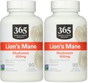 365 pēc Visa Foods Market, Lion's Mane, 90 Count (2. iepakojums)