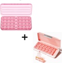 Ikmēneša Pill organizētājs & Pill organizētājs 2 reizes dienā
