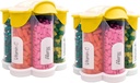 Extra Large Pill organizētājs Ikdienas, Iknedēļas, Mēneša Papildtrauks Pudele, Cute Blossom Pill Dispenser ar 7 XL iedalījumiem (2 Pack Combo) (Ellow 2 Pack)
