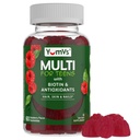 YumVs Teen Multivitamīnu Gummies ar biotīnu un antioksidanti - Aveņu Flavor - Matu ādas nagu atbalsts - Kosher Teenager Vitamīni zēniem un meitenēm 12-17 - Teen Gummy Multi vitamīnu (60 Grāfs)