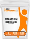 BulkSupplements.com Magnija hidroksīda pulveris - magnija hidroksīda papildinājums - pārtikas produktu kategorija un glutēns bez, 1g per Serving, 500g (1,1 mārciņas) (1. iepakojums)