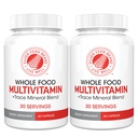 Sudraba dzelzs pilnbarība dienā Multi Vitamīns w/trace Mineral Blend Papildinājums - 2 pudeles - 60 Vegikaps Katrs - 60 dienu piegādes - Dabīgs, ne-GMO, Vegan, Multivitamīnu vīriešiem un sievietēm - Zero sintētiskie līdzekļi