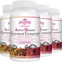 1500mg Liposomālās aktīvās heksozes Korsaistīts papildinājums,480 Soft Gels Beta-Glucans ar dabisko sēņu ekstraktu, imūno sistēmu, aknu funkciju, uzturēt T-Cell un killer šūnu aktivitāti