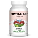 Maxi Health Circu-E 400 SV - Dabīgais E vitamīns - Ķermeņa aizsardzības sistēmas atbalsts - 60 kapsulas - Košera